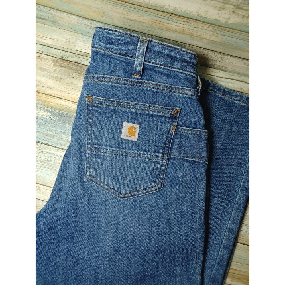 Carhartt Womens BD5383-W Relaxed Fit Regular 4 Denim Jeans